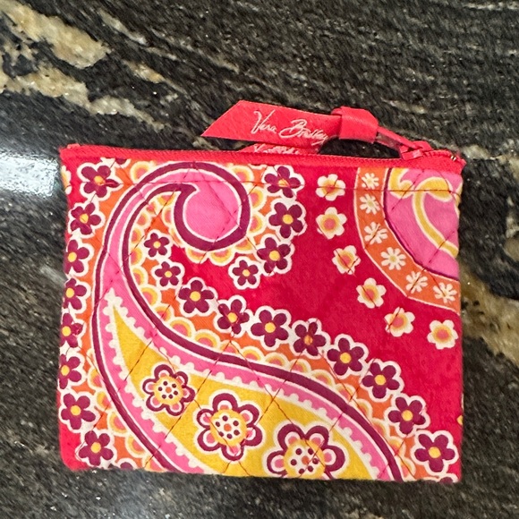 Vera Bradley Red and Orange Floral Cosmetic Bag - Picture 2 of 5